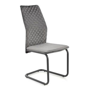 HALMAR K444 jedálenská stolička sivá / čierna vyobraziť