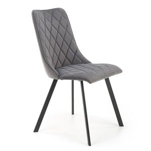 HALMAR K450 jedálenská stolička sivá / čierna vyobraziť