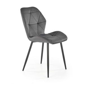 HALMAR K453 jedálenská stolička sivá / čierna vyobraziť