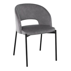 HALMAR K455 jedálenská stolička sivá / čierna vyobraziť