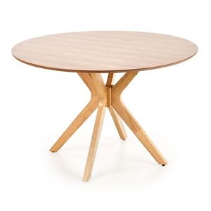 HALMAR Nicolas okrúhly jedálenský stôl dub prírodný vyobraziť