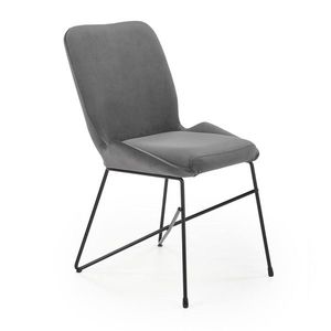 HALMAR K454 jedálenská stolička sivá / čierna vyobraziť