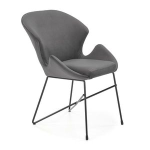 HALMAR K458 jedálenská stolička sivá / čierna vyobraziť
