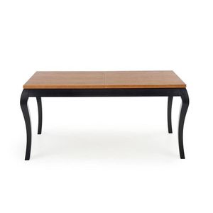 HALMAR Windsor rustikálny rozkladací jedálenský stôl dub tmavý / čierna vyobraziť