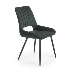 HALMAR K404 jedálenská stolička tmavozelená / čierna vyobraziť