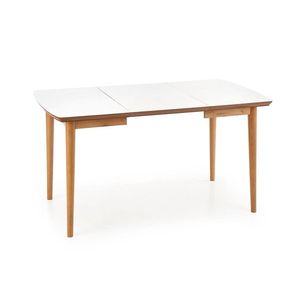 HALMAR Bradley rozkladací jedálenský stôl biela / dub lefkas vyobraziť