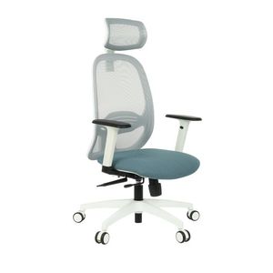 NABBI Nedim WS HD kancelárska stolička s podrúčkami modrá / sivá / biela vyobraziť