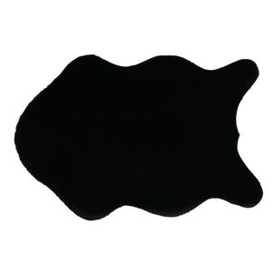 KONDELA Rabit Typ 1 umelá kožušina 60x90 cm čierna vyobraziť