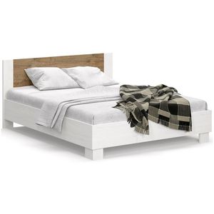 NABBI Mateo LB-160 manželská posteľ s roštom 160x200 cm sosna Andersen / dub april vyobraziť