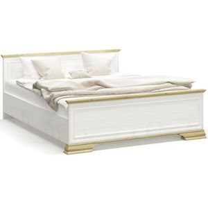 NABBI Igins LB-160 manželská posteľ s roštom 160x200 cm sosna Andersen / dub zlatý vyobraziť