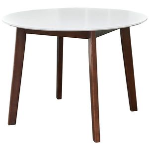 NABBI Fiver 100 okrúhly jedálenský stôl orech / biela vyobraziť