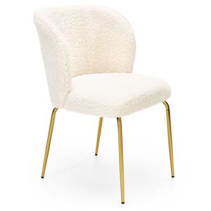 HALMAR K474 jedálenská stolička krémová / zlatá vyobraziť