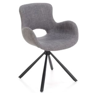 HALMAR K475 jedálenská stolička sivá / čierna vyobraziť