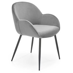HALMAR K480 jedálenská stolička sivá / čierna vyobraziť