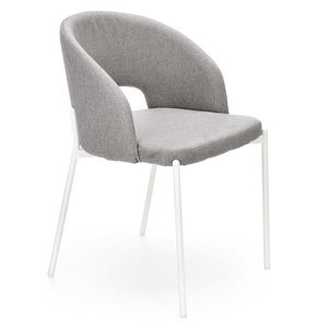 HALMAR K486 jedálenská stolička sivá / biela vyobraziť