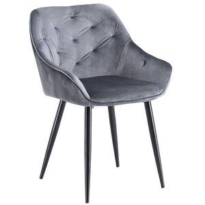 HALMAR K487 jedálenská stolička sivá / čierna vyobraziť