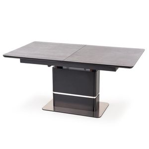 HALMAR Martin rozkladací jedálenský stôl tmavosivá / čierna vyobraziť