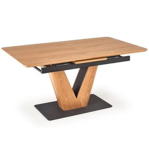 HALMAR Umberto rozkladací jedálenský stôl dub prírodný / čierna vyobraziť