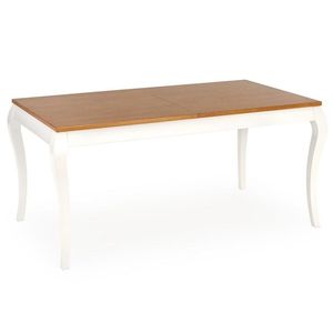HALMAR Windsor rustikálny rozkladací jedálenský stôl dub tmavý / biela vyobraziť