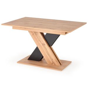 HALMAR Xarelto rozkladací jedálenský stôl dub wotan / čierna vyobraziť