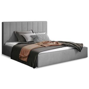 NABBI Ante 160 čalúnená manželská posteľ s roštom tmavosivá vyobraziť