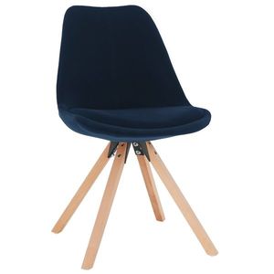 KONDELA Sabra jedálenská stolička modrá (Velvet) / buk vyobraziť
