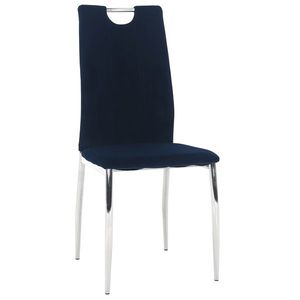 KONDELA Oliva New jedálenská stolička modrá (Velvet) / chróm vyobraziť