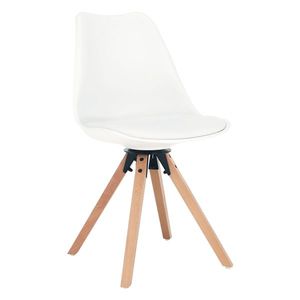 KONDELA Etosa otočná jedálenská stolička biela / buk vyobraziť