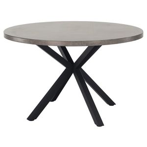 KONDELA Medor okrúhly jedálenský stôl betón / čierna vyobraziť