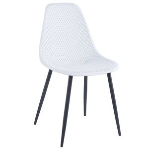 KONDELA Tegra Typ 2 jedálenská stolička biela / čierna vyobraziť