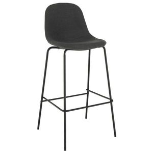 KONDELA Mariola 2 New barová stolička tmavosivá / čierna vyobraziť