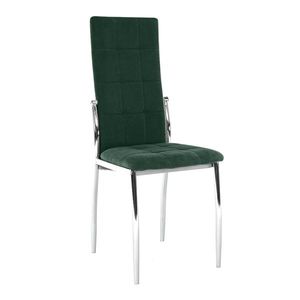 KONDELA Adora New jedálenská stolička smaragdová (Velvet) / chróm vyobraziť