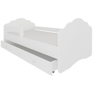 NABBI Cami detská posteľ s matracom a úložným priestorom 80x160 cm biela vyobraziť