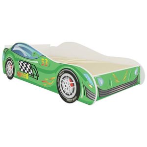 NABBI Sander detská posteľ s matracom 80x160 cm zelená / biela vyobraziť