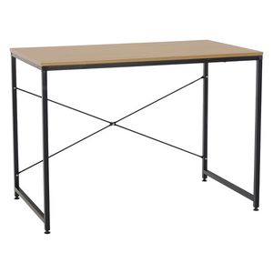 KONDELA Mellora 100 písací stôl dub / čierna vyobraziť