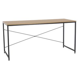 KONDELA Mellora 150 písací stôl dub / čierna vyobraziť