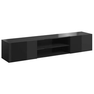 CAMA MEBLE Slide 200 K tv stolík čierna / čierny lesk vyobraziť