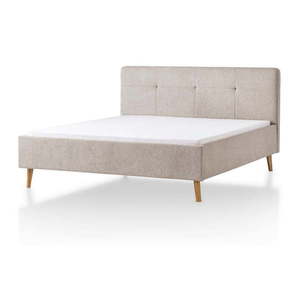 Sivohnedá čalúnená dvojlôžková posteľ 180x200 cm Smart – Meise Möbel vyobraziť