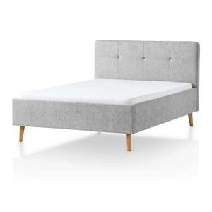 Svetlosivá čalúnená dvojlôžková posteľ 140x200 cm Smart – Meise Möbel vyobraziť