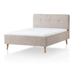 Sivohnedá čalúnená dvojlôžková posteľ 140x200 cm Smart – Meise Möbel vyobraziť
