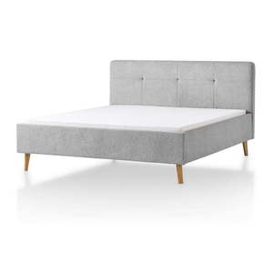 Svetlosivá čalúnená dvojlôžková posteľ 180x200 cm Smart – Meise Möbel vyobraziť