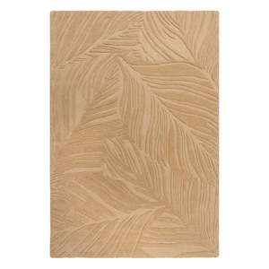 Svetlohnedý vlnený koberec Flair Rugs Lino Leaf, 120 x 170 cm vyobraziť