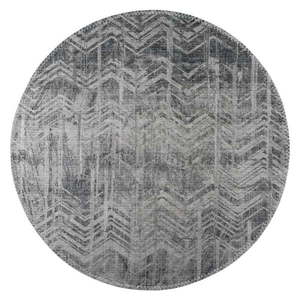 Sivý umývateľný okrúhly koberec ø 120 cm – Vitaus vyobraziť