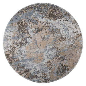 Svetlohnedý umývateľný okrúhly koberec ø 120 cm – Vitaus vyobraziť