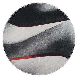 Čierno-biely umývateľný okrúhly koberec ø 80 cm – Vitaus vyobraziť