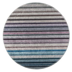 Modro-sivý umývateľný okrúhly koberec ø 100 cm – Vitaus vyobraziť