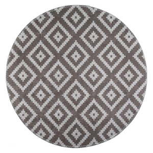 Svetlohnedý umývateľný okrúhly koberec ø 80 cm – Vitaus vyobraziť