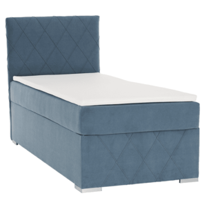 Boxspringová posteľ, jednolôžko, modrá, 90x200, ľavá, PAXTON vyobraziť