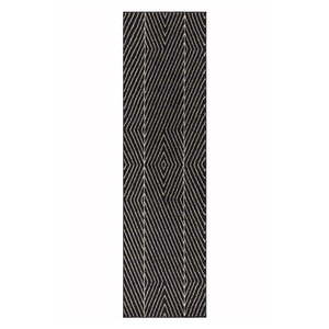 Čierno-biely koberec behúň 66x240 cm Muse – Asiatic Carpets vyobraziť