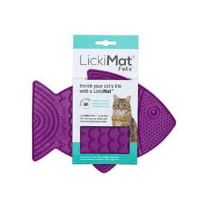 Lízacia podložka pre mačky Felix Purple – LickiMat vyobraziť